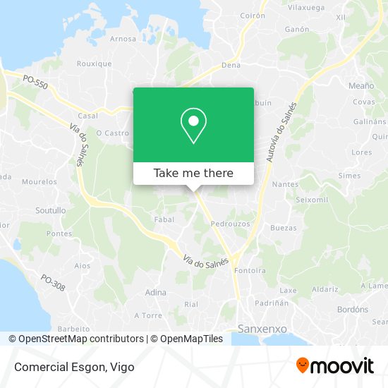 Comercial Esgon map