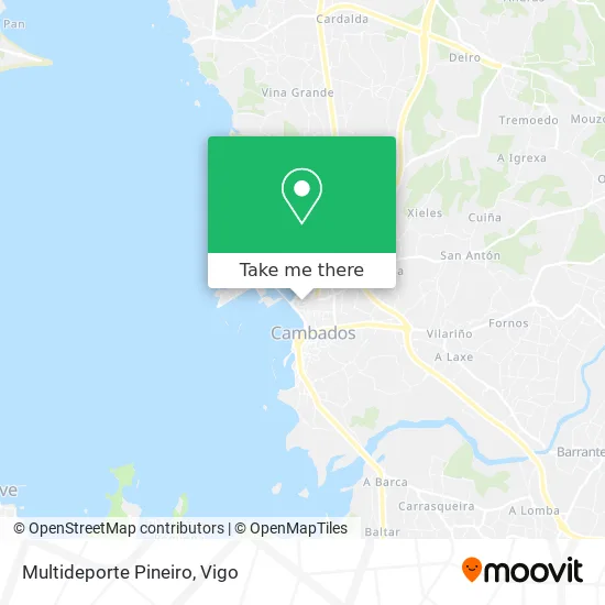 Multideporte Pineiro map