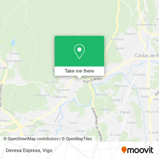 Devesa Express map