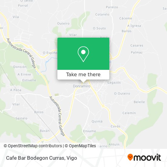 Cafe Bar Bodegon Curras map