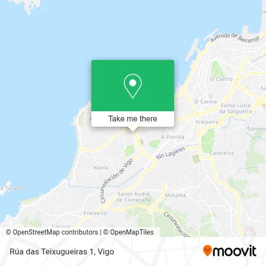 Rúa das Teixugueiras 1 map