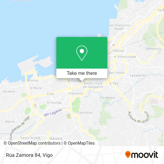 Rúa Zamora 84 map