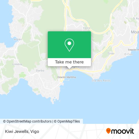 mapa Kiwi Jewells