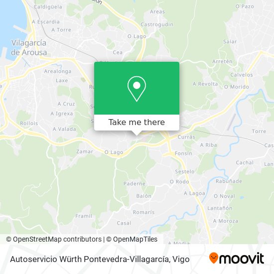 Autoservicio Würth Pontevedra-Villagarcía map