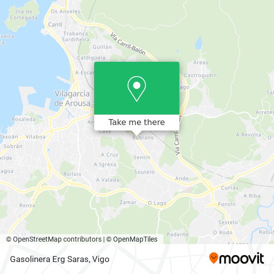 Gasolinera Erg Saras map