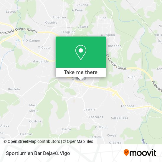 Sportium en Bar Dejavú map
