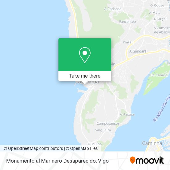 mapa Monumento al Marinero Desaparecido