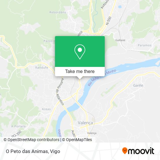 O Peto das Animas map