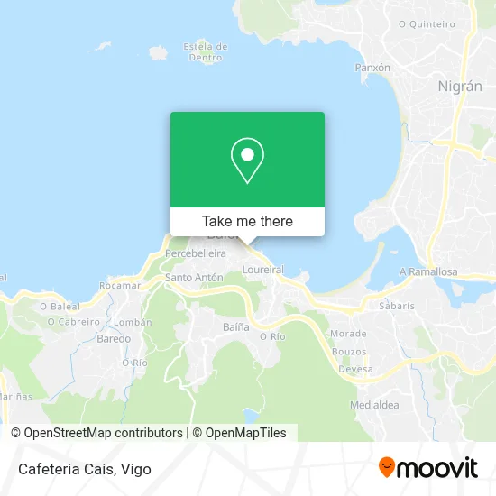 Cafeteria Cais map