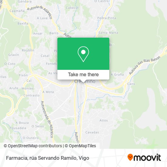 Farmacia, rúa Servando Ramilo map