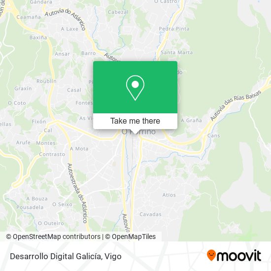 Desarrollo Digital Galicía map