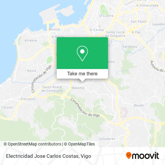 Electricidad Jose Carlos Costas map