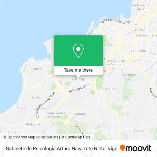 Gabinete de Psicologia Arturo Navarrete Nieto map