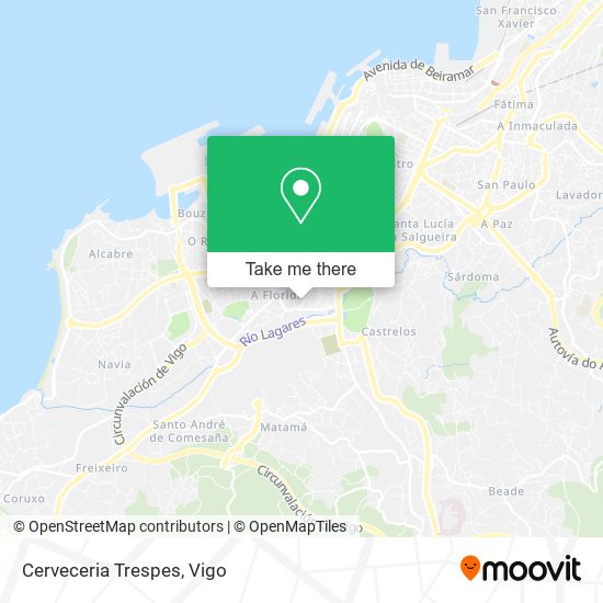 Cerveceria Trespes map