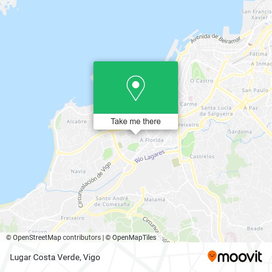 Lugar Costa Verde map