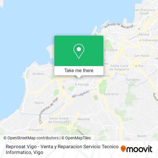 Reprosat Vigo - Venta y Reparacion Servicio Tecnico Informatico map