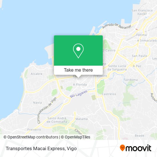 Transportes Macai Express map