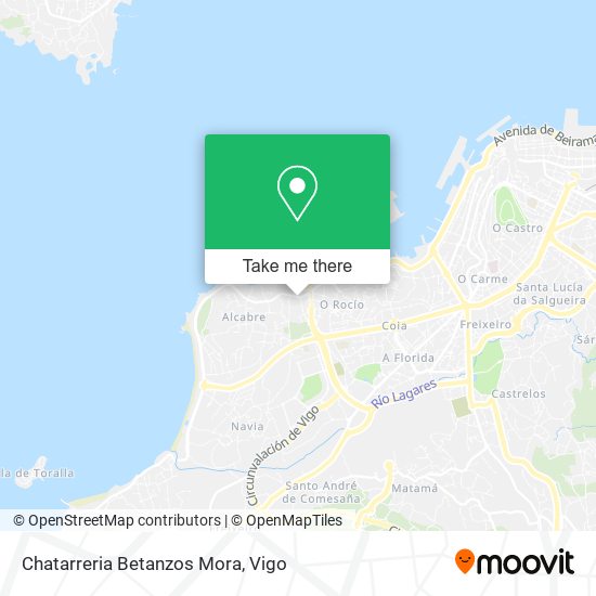 mapa Chatarreria Betanzos Mora