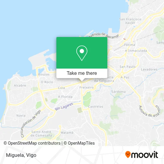 Miguela map