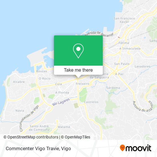 mapa Commcenter Vigo Travie