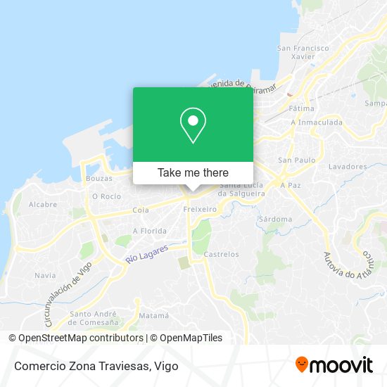 Comercio Zona Traviesas map