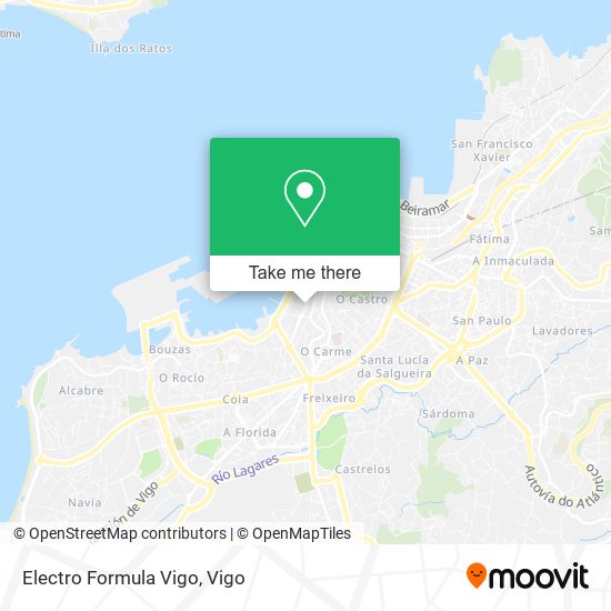 mapa Electro Formula Vigo