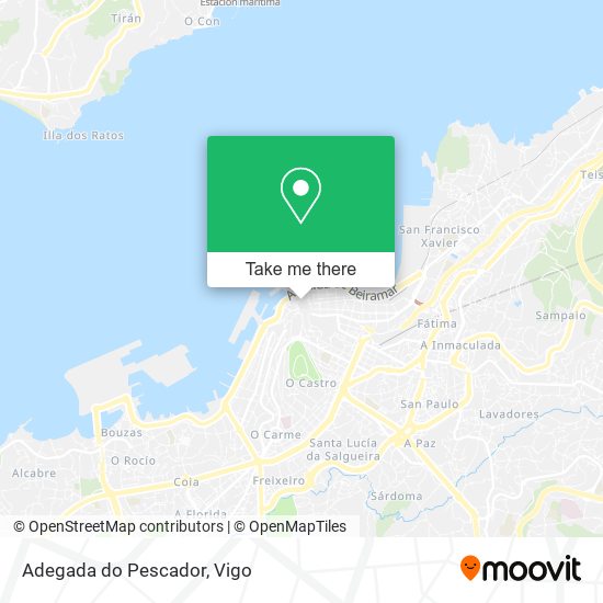 Adegada do Pescador map