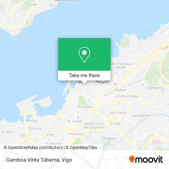 mapa Gamboa Vinte Taberna