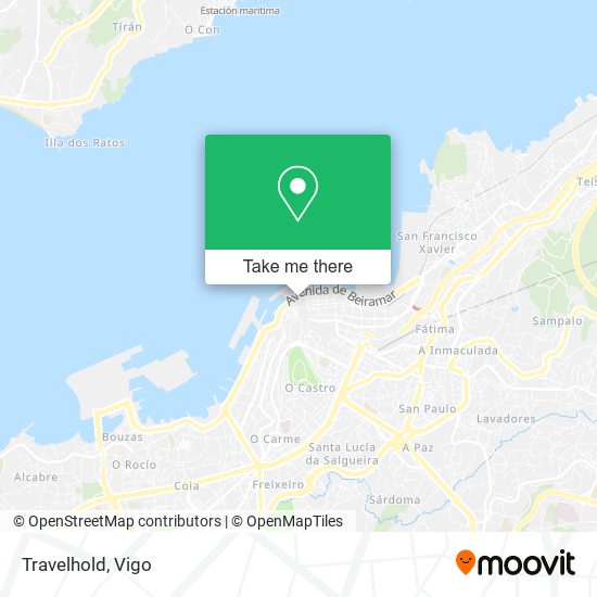 mapa Travelhold