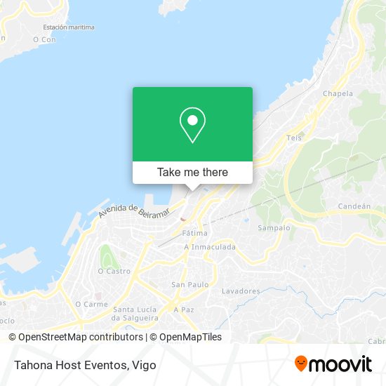 Tahona Host Eventos map