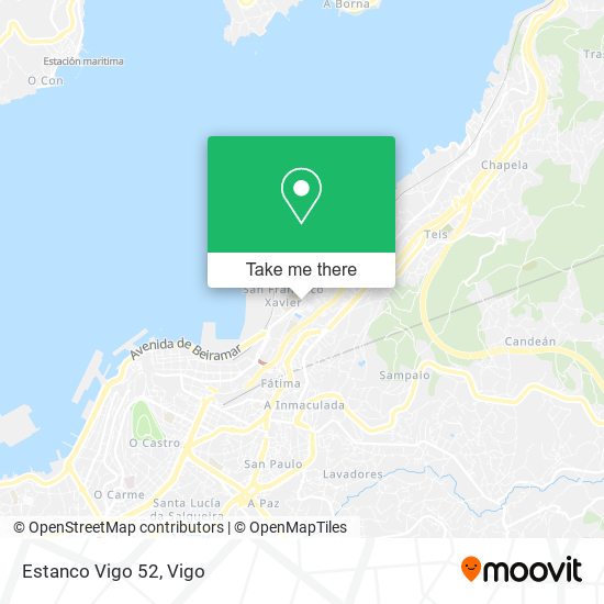 mapa Estanco Vigo 52