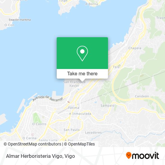 Almar Herboristeria Vigo map