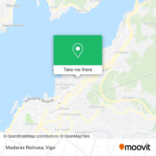 Maderas Romusa map