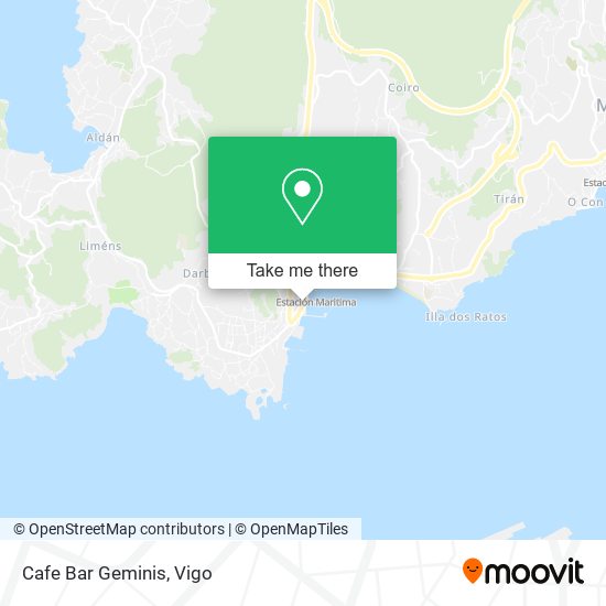 mapa Cafe Bar Geminis
