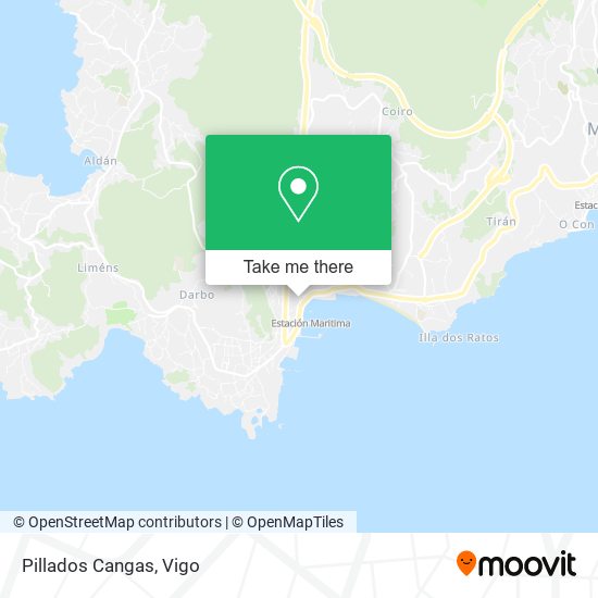 Pillados Cangas map