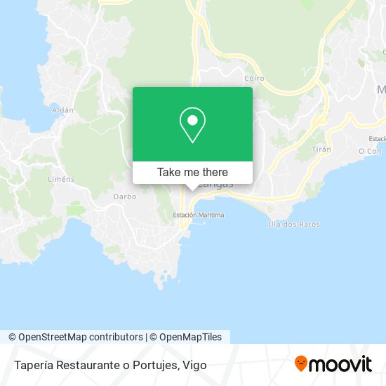 Tapería Restaurante o Portujes map