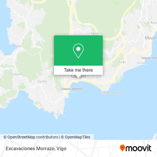 mapa Excavaciones Morrazo