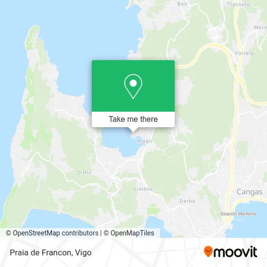 Praia de Francon map