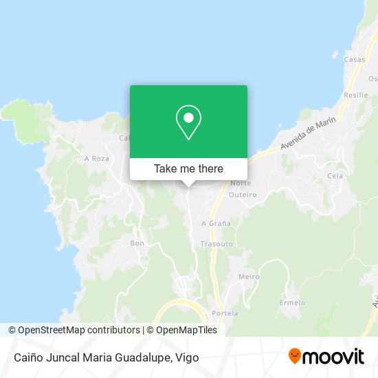 Caiño Juncal Maria Guadalupe map
