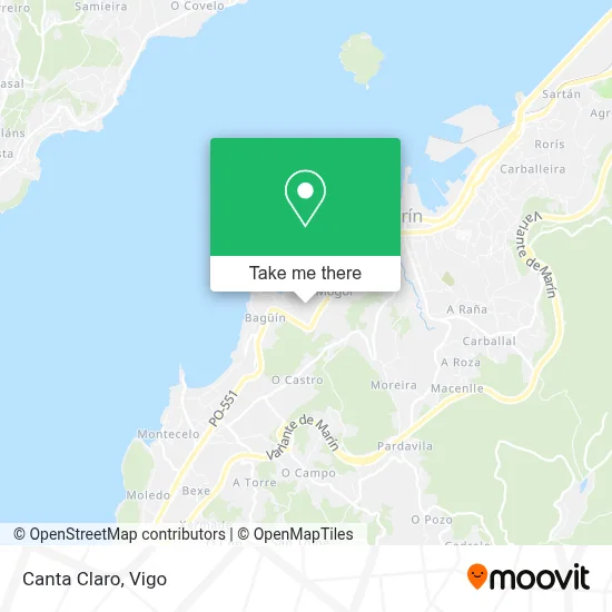 Canta Claro map