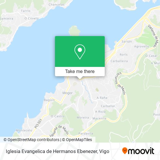 mapa Iglesia Evangelica de Hermanos Ebenezer