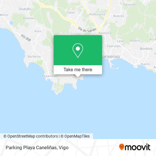 Parking Playa Caneliñas map