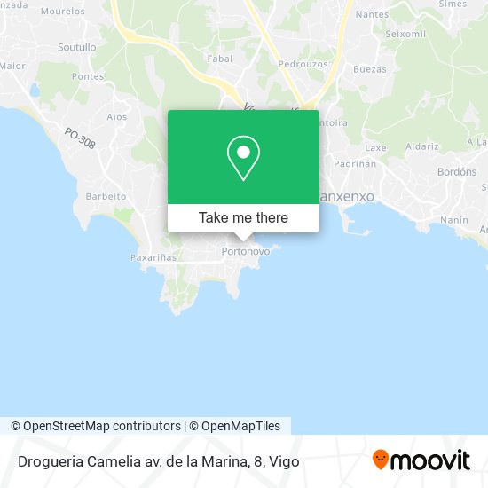 mapa Drogueria Camelia av. de la Marina, 8