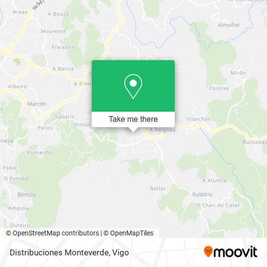 mapa Distribuciones Monteverde