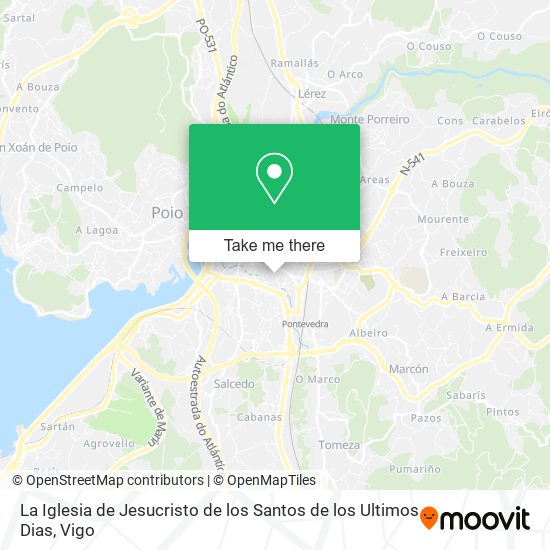 mapa La Iglesia de Jesucristo de los Santos de los Ultimos Dias