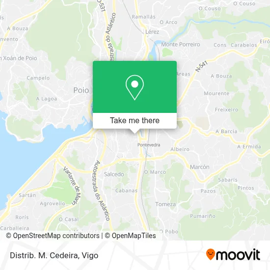 Distrib. M. Cedeira map