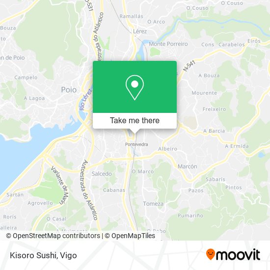 Kisoro Sushi map