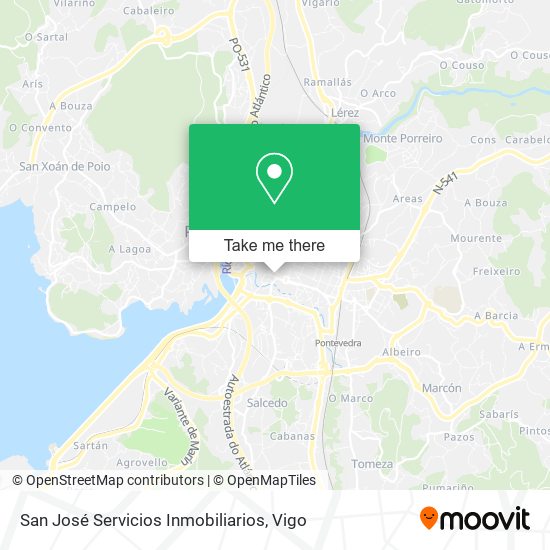 mapa San José Servicios Inmobiliarios