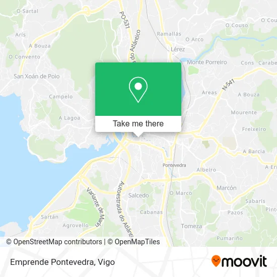 Emprende Pontevedra map