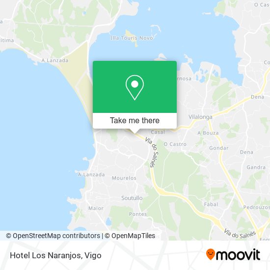 Hotel Los Naranjos map